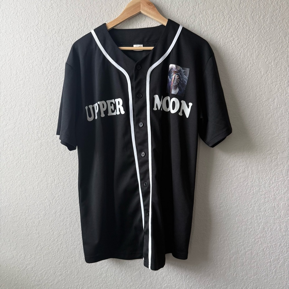 Black Upper Moon Demon Slayer Baseball Jersey